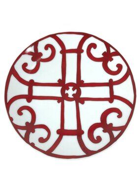 Hermes Plate Guadalquivir 17 Ceramic Red